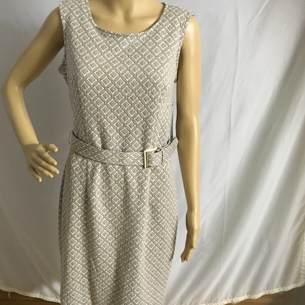 ⭐️ NWT textured sheath dress w/belt ⭐️